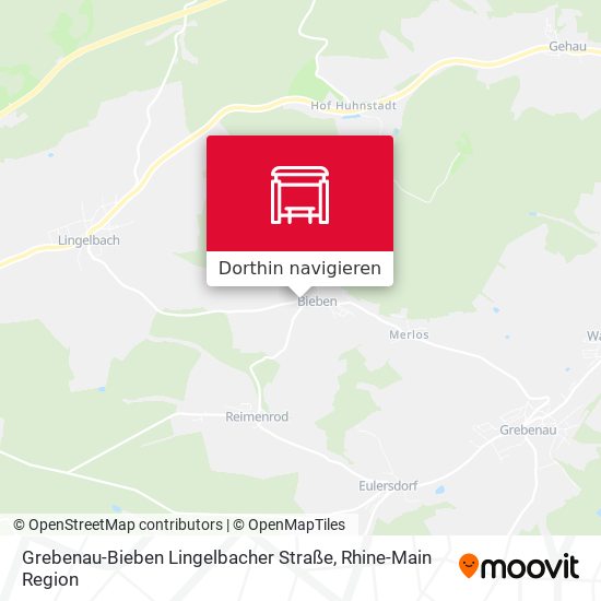 Grebenau-Bieben Lingelbacher Straße Karte