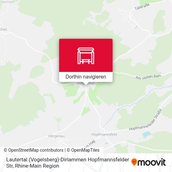 Lautertal (Vogelsberg)-Dirlammen Hopfmannsfelder Str Karte