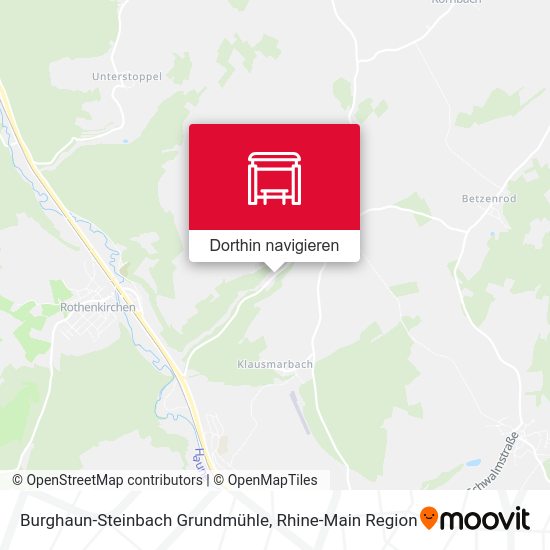 Burghaun-Steinbach Grundmühle Karte