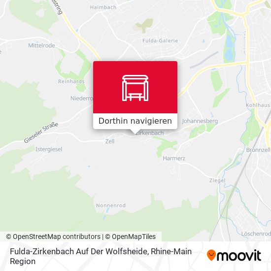 Fulda-Zirkenbach Auf Der Wolfsheide Karte