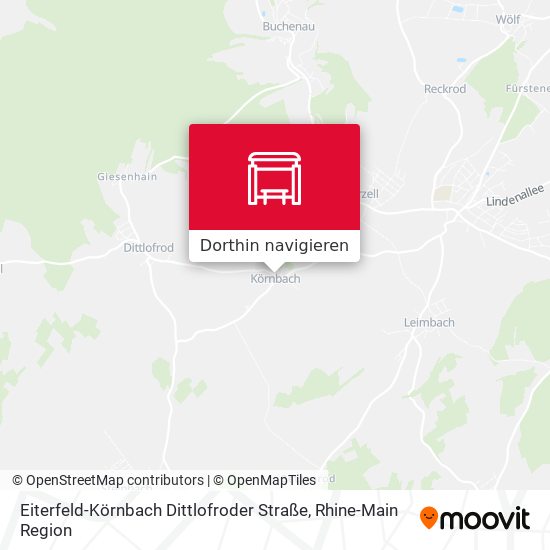 Eiterfeld-Körnbach Dittlofroder Straße Karte