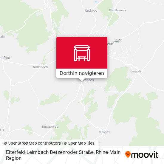 Eiterfeld-Leimbach Betzenroder Straße Karte