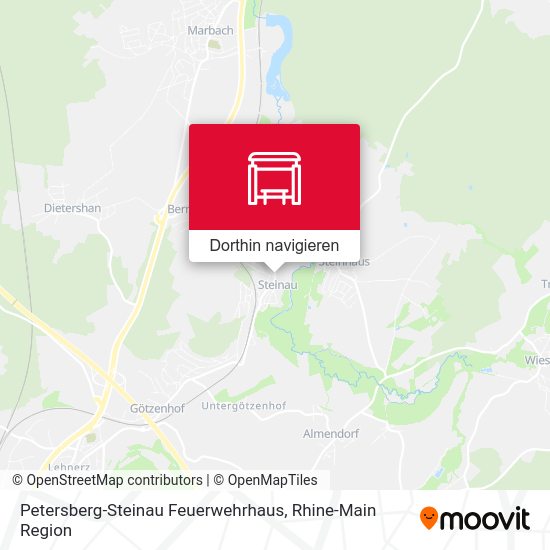 Petersberg-Steinau Feuerwehrhaus Karte