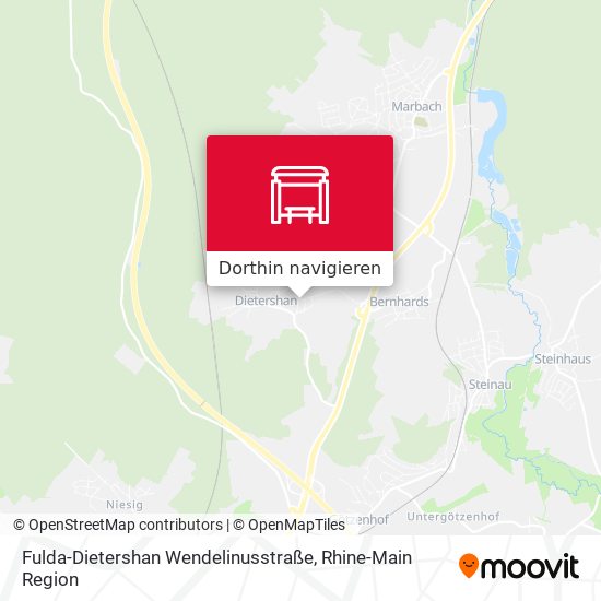 Fulda-Dietershan Wendelinusstraße Karte