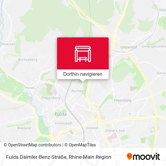 Fulda Daimler-Benz-Straße Karte