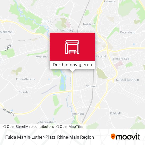 Fulda Martin-Luther-Platz Karte