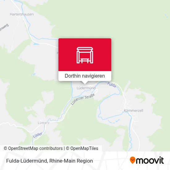 Fulda-Lüdermünd Karte