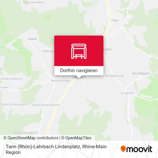 Tann (Rhön)-Lahrbach Lindenplatz Karte