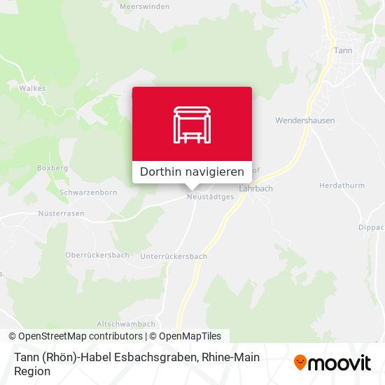 Tann (Rhön)-Habel Esbachsgraben Karte