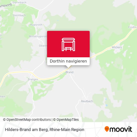 Hilders-Brand am Berg Karte