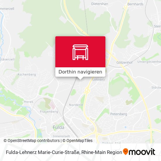 Fulda-Lehnerz Marie-Curie-Straße Karte