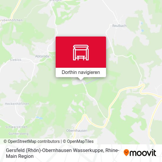 Gersfeld (Rhön)-Obernhausen Wasserkuppe Karte