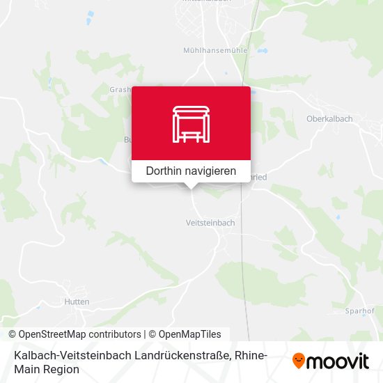 Kalbach-Veitsteinbach Landrückenstraße Karte