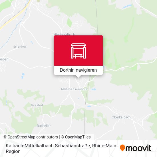 Kalbach-Mittelkalbach Sebastianstraße Karte