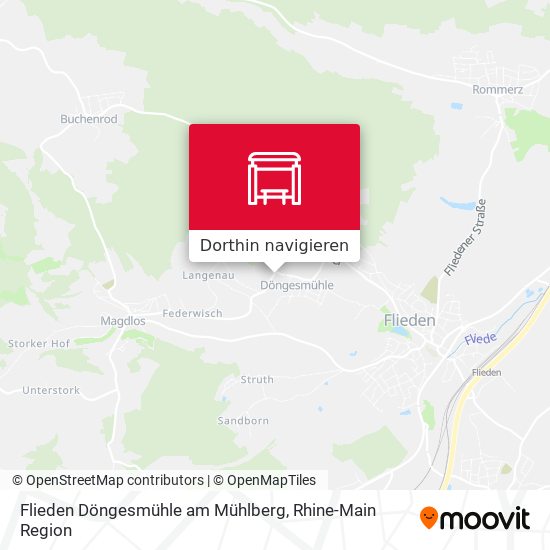 Flieden Döngesmühle am Mühlberg Karte