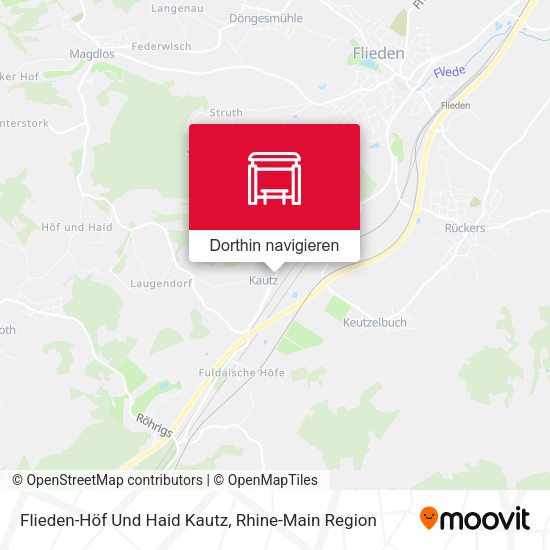 Flieden-Höf Und Haid Kautz Karte