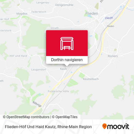 Flieden-Höf Und Haid Kautz Karte