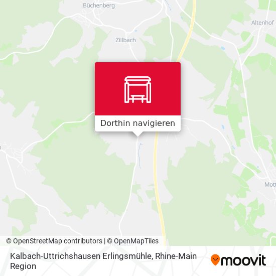 Kalbach-Uttrichshausen Erlingsmühle Karte