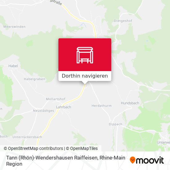 Tann (Rhön)-Wendershausen Raiffeisen Karte