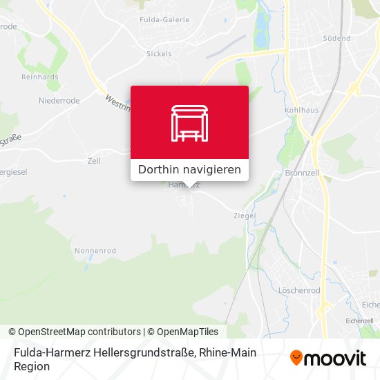 Fulda-Harmerz Hellersgrundstraße Karte