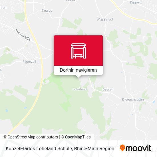 Künzell-Dirlos Loheland Schule Karte
