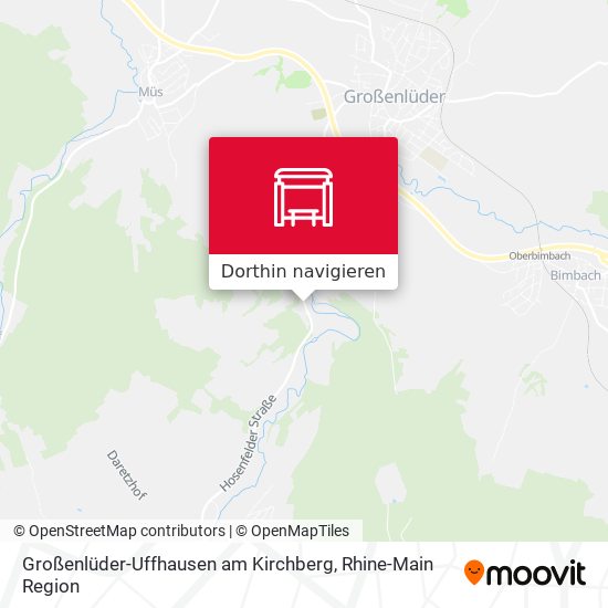 Großenlüder-Uffhausen am Kirchberg Karte