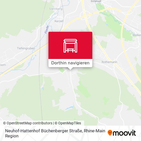 Neuhof-Hattenhof Büchenberger Straße Karte