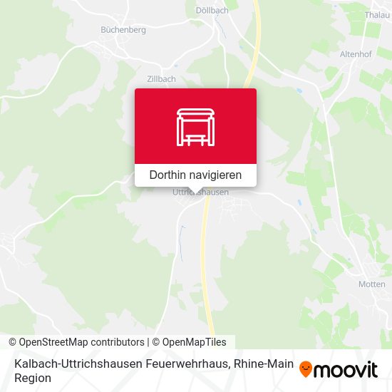 Kalbach-Uttrichshausen Feuerwehrhaus Karte