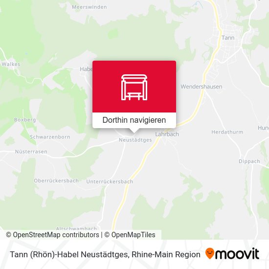 Tann (Rhön)-Habel Neustädtges Karte