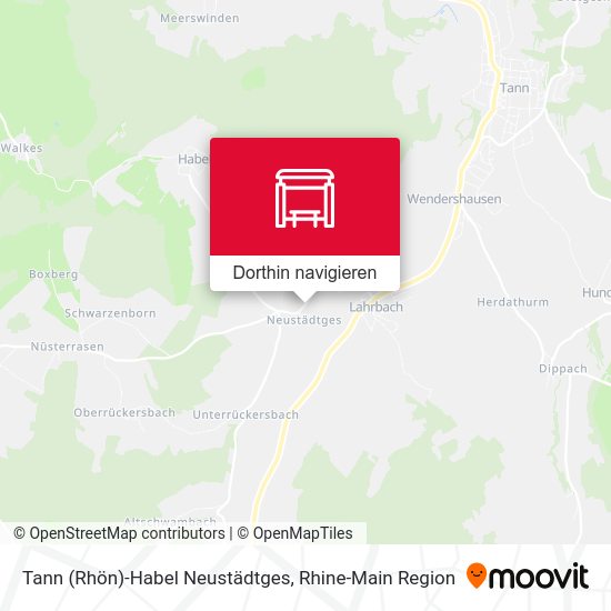 Tann (Rhön)-Habel Neustädtges Karte