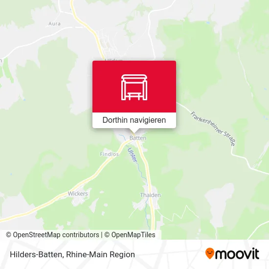 Hilders-Batten Karte