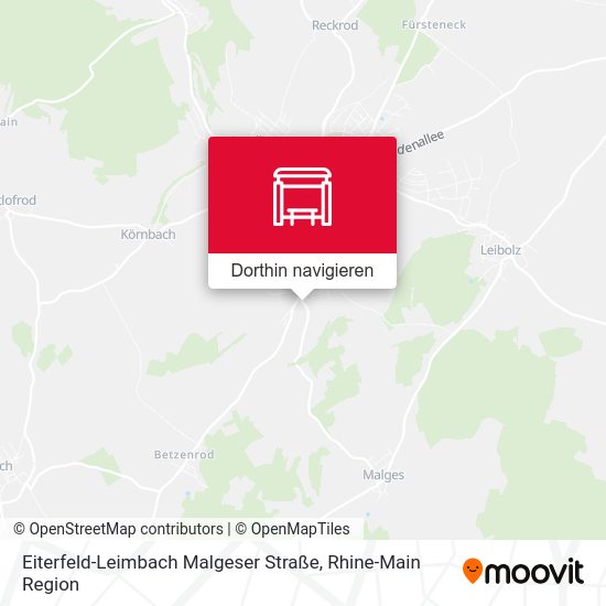 Eiterfeld-Leimbach Malgeser Straße Karte