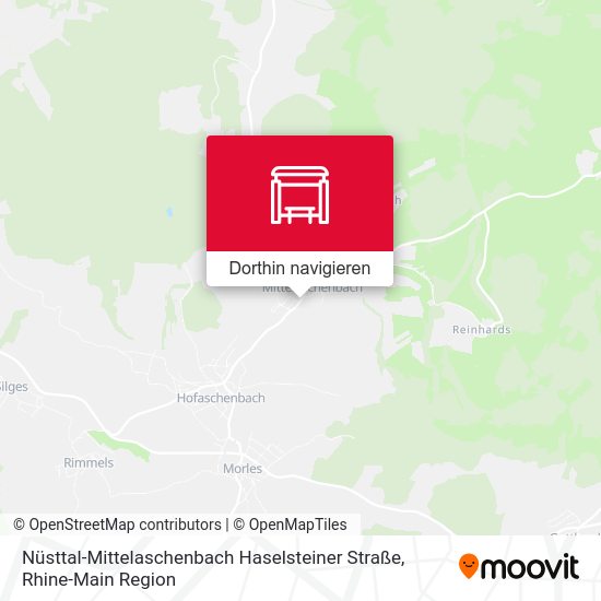 Nüsttal-Mittelaschenbach Haselsteiner Straße Karte