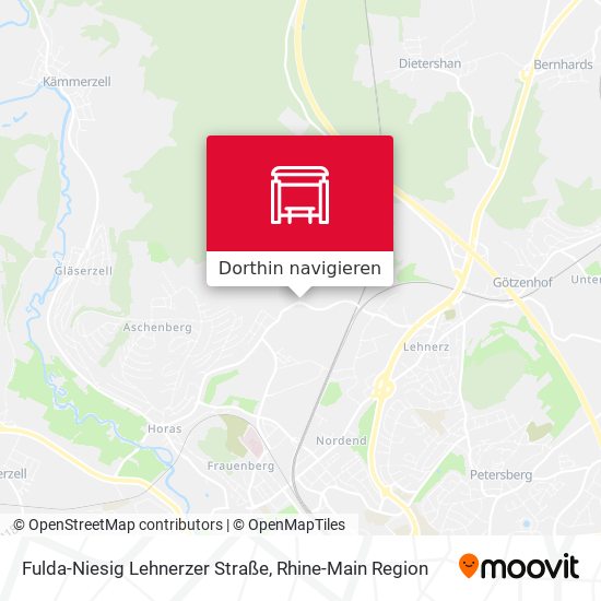 Fulda-Niesig Lehnerzer Straße Karte
