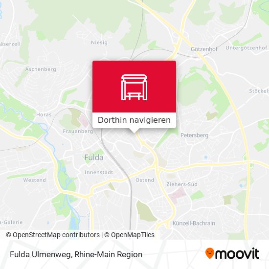 Fulda Ulmenweg Karte