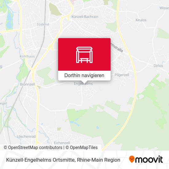 Künzell-Engelhelms Ortsmitte Karte
