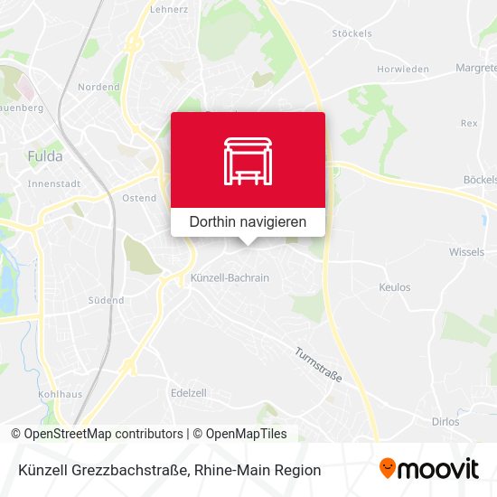 Künzell Grezzbachstraße Karte