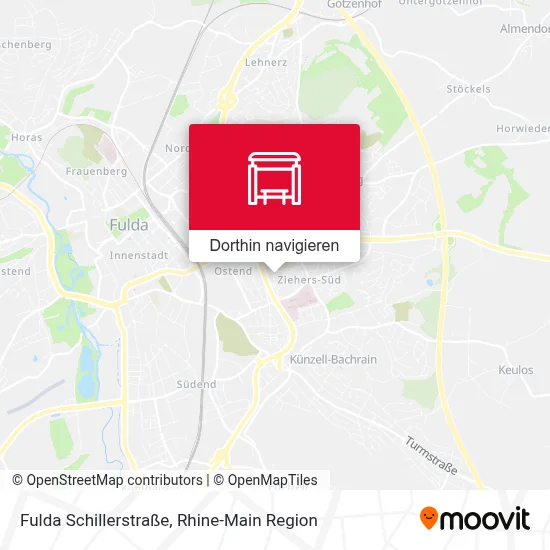 Fulda Schillerstraße Karte