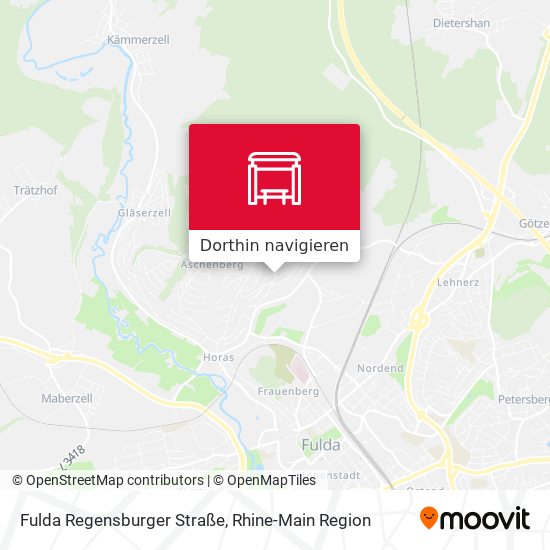 Fulda Regensburger Straße Karte