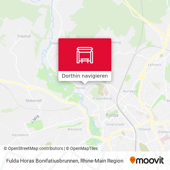 Fulda Horas Bonifatiusbrunnen Karte