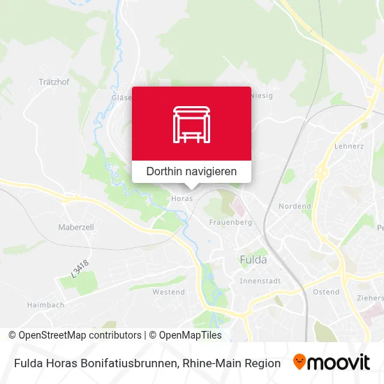 Fulda Horas Bonifatiusbrunnen Karte