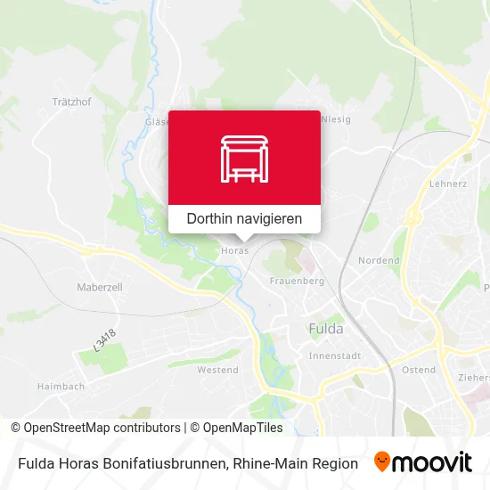 Fulda Horas Bonifatiusbrunnen Karte