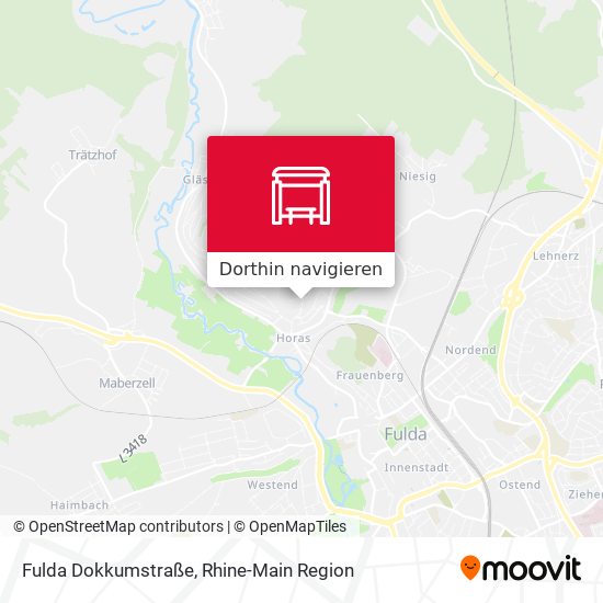 Fulda Dokkumstraße Karte