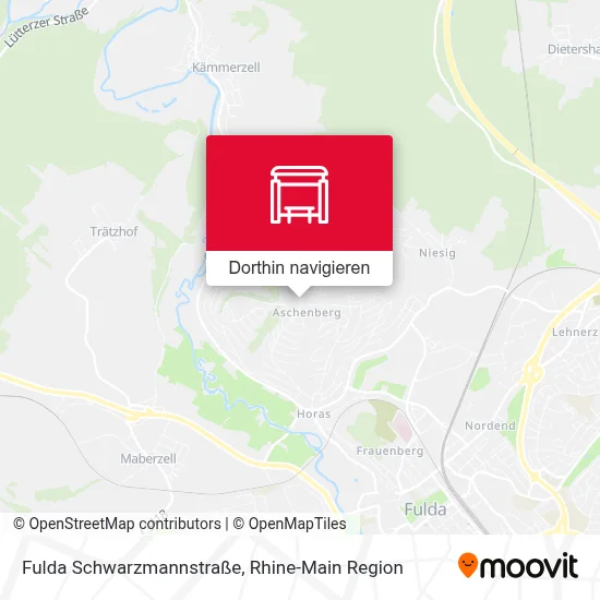 Fulda Schwarzmannstraße Karte