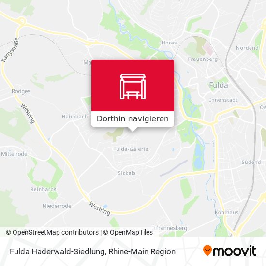 Fulda Haderwald-Siedlung Karte