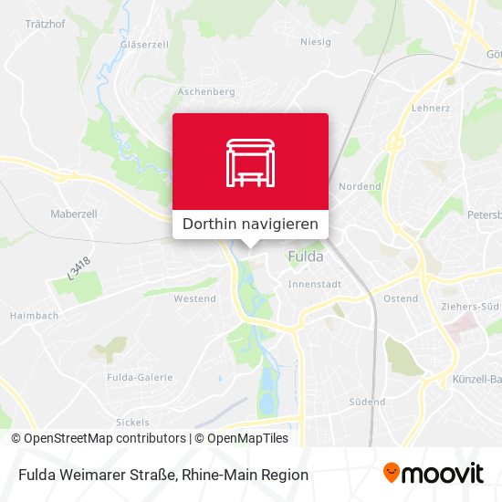 Fulda Weimarer Straße Karte