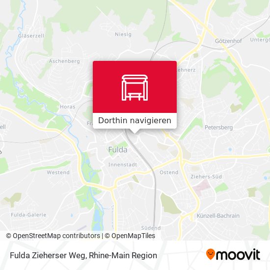 Fulda Zieherser Weg Karte