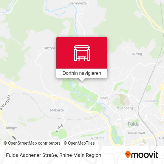 Fulda Aachener Straße Karte
