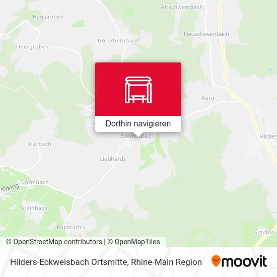 Hilders-Eckweisbach Ortsmitte Karte