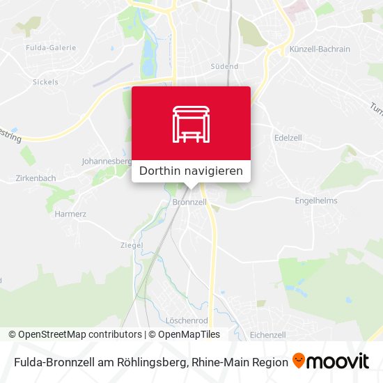 Fulda-Bronnzell am Röhlingsberg Karte